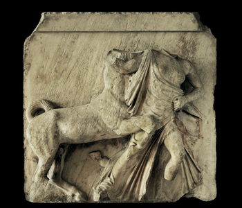 Metopes from the Parthenon in Athens ...