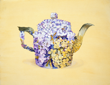 Hydrangea Tea, 1996 (gouache)