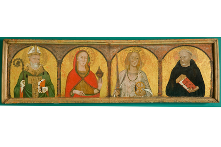 Saint Aemilian, Saint Mary Magdalene, Saint Catherine of Alexandria and Saint Benedict of Norcia, c.1325-30 (tempera on panel)