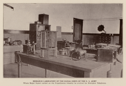 Research Laboratory of the Signal Corps of the US Army (b/w photo)