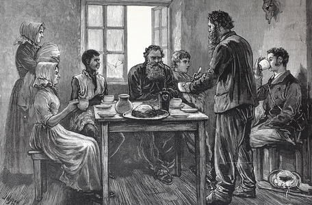 The rebellion in the Transvaal: Interior of a Boer's house. The First Boer War also known as the First Anglo-Boer War