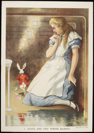 Alice and the White Rabbit, 1921 (illustration)