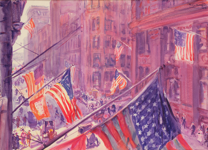 Breathes There a Man with Soul so Dead, 1918 (w/c)