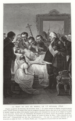 Death of the Duke of Berry, 13 February 1820 (engraving)