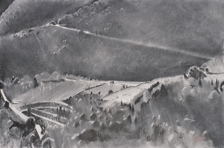 The High Road, 2001 (pastel and mixed media on paper)