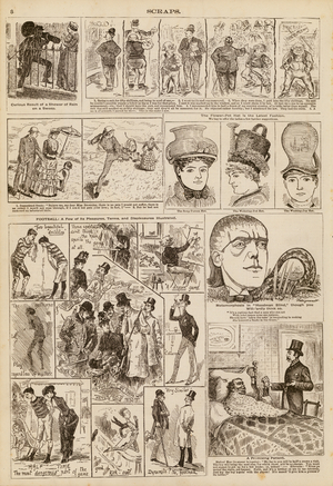 Page from Scraps, Vol III, No 112 (engraving)