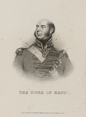 Edward, Duke of Kent, 1820 (engraving)