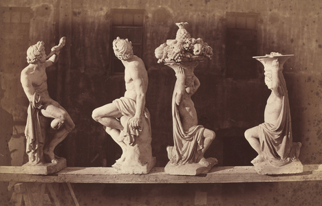 Four Statues,c. 1868 (photo)