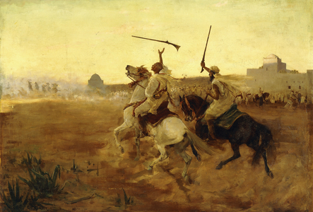 Powder Play,  (oil on canvas)