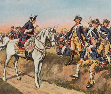 The morning after the attack at Hochkirch, 14 October 1758 (enhanced colour litho)