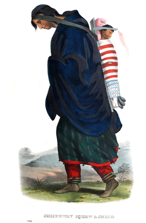 Chippeway (Ojibwe) woman and child