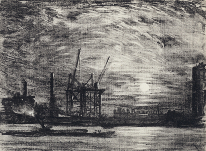 Sunset over Waterloo (litho)