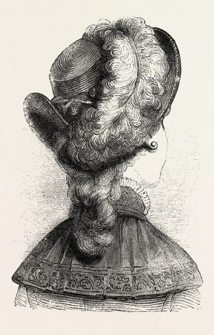 Girl's Hat, Fashion, Engraving 1882