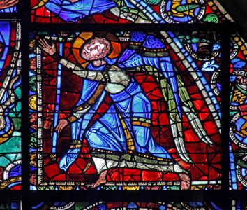 The Life of Christ window: an angel (w50) (stained glass)