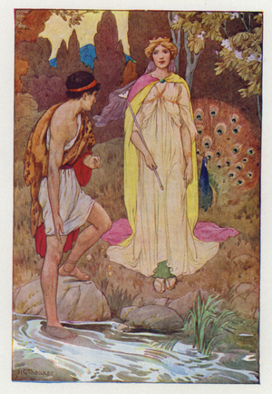 Jason and Juno (colour litho)
