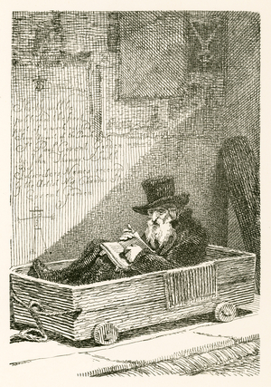 A Jew Beggar who has lost the use of his legs (engraving)