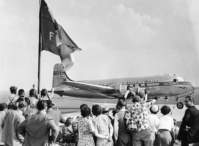 The Munich-Riem Airport, 1953 (b/w photo)