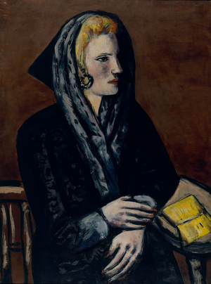 Lady with Gray Capuchon, 1944 (oil on canvas)