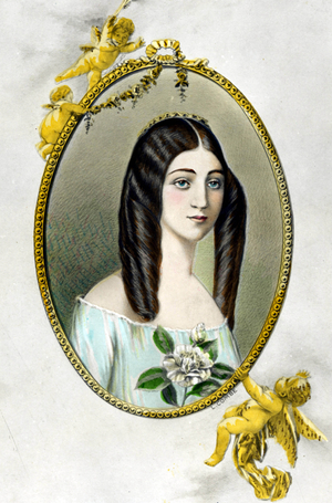 Marie Duplessis (colour litho)