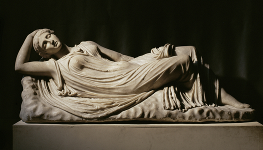 Sleeping Ariadne. Roman replica of a marble figure found at the Villa Borgheses, Rome …