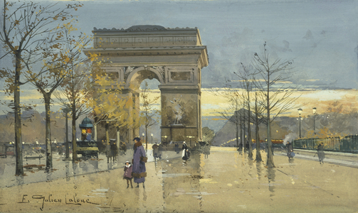 Arc de Triomphe (gouache on paper)