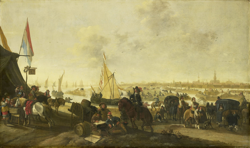 The Siege and Capture of the City of Hulst from the Spaniards, 1645 (oil on panel)