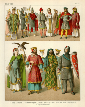 French Costume 1000 (colour litho)