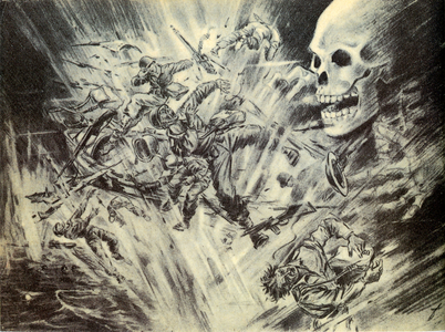 The horror of the Po River. 1945