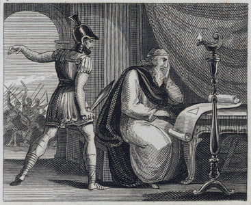 Death of Archimedes, c212 BC (engraving)