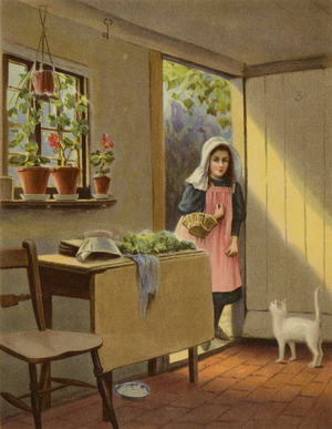 Is anyone at home? (chromolitho)