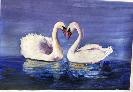 Swans, 2019 (acrylic)
