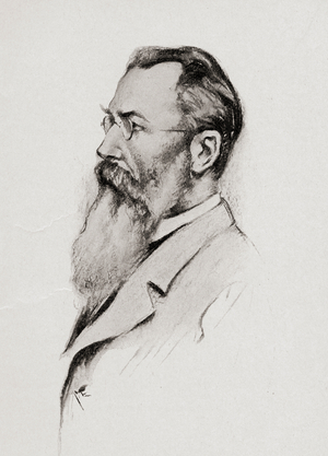 Nicholas Rimsky-Korsakoff, 1844-1908.  Russian composer. Portrait by Chase Emerson. American artist, 1874-1922.