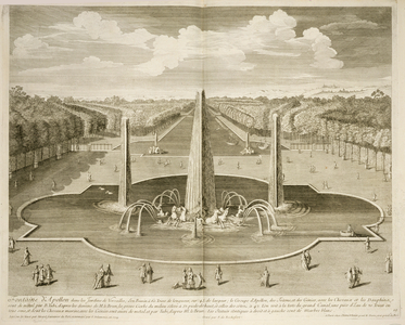 Fountain of Apollo in the Gardens of Versailles, 1714 (engraving)