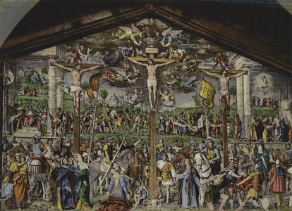 Lugano. Chiesa Santa Maria Degli Angioli La Passione Di Luini (colour litho)