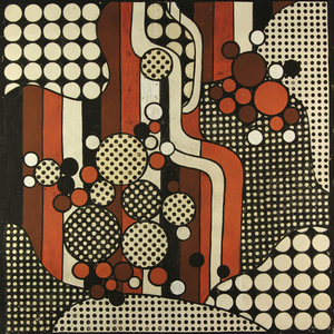 Textile Design, 1960s (tempera on paper)