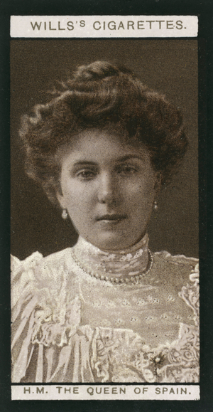 European Royalty, 1908: HM The Queen Of Spain (b/w photo)