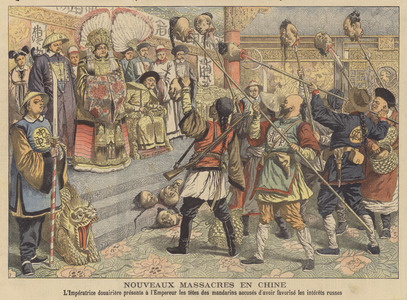 New massacres in China (colour litho)