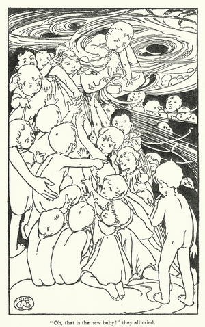 Illustration for The Water-Babies by Charles Kingsley (litho)