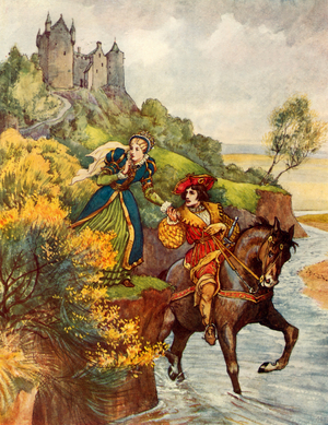 Lady Margaret (colour litho)