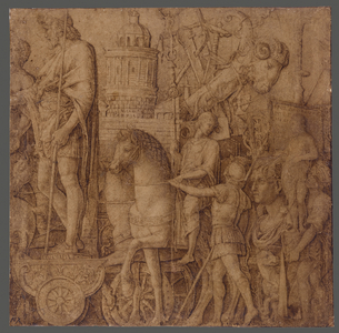 The Triumph of Alexandria (pen & brown ink)
