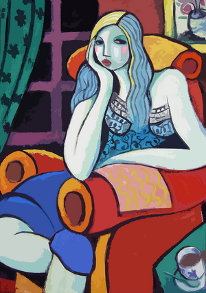 Moonlight, 2007 (gouache with digital retouching)