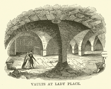 Vaults at Lady Place (engraving)