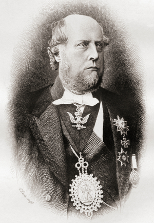 Colonel Sir Michael Robert Shaw-Stewart, 7th Baronet, 1826 - 1903.
