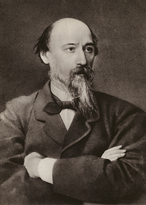 Nikolay Nekrasov, Russian poet (litho)