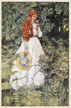 Is she not pure gold, my mistress?' Illustration for 'Song'.