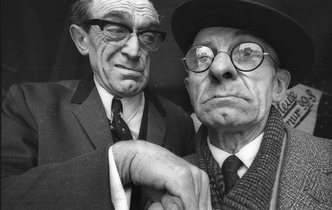 Georg Blädel, called Schorsch Blädel 1906 1990 , folk singer and actor in Munich, left Peps Mühlbauer, …, 1969 (photo)