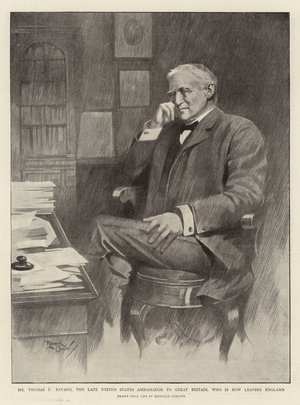 Mr Thomas F Bayard, the Late United States Ambassador to Great Britain, who is now leaving England (litho)