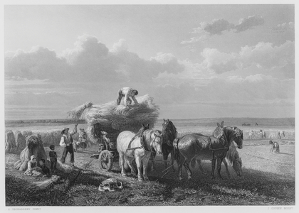 The Harvest-Field, from the picture in the Royal Collection (engraving)