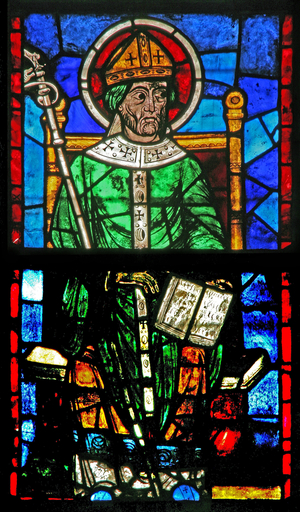 Window w235 depicting a prophet (stained glass)