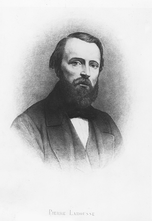 Portrait of Pierre Larousse (lithograph)